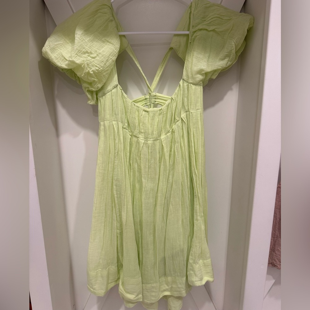 Light green baby doll dress free people